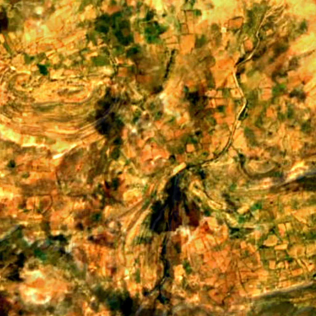 The ground above Siyot caves, Kutch (Sentinel-2)