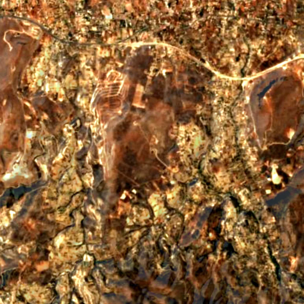 El suelo sobre Caverna de Escoteino (Sentinel-2)
