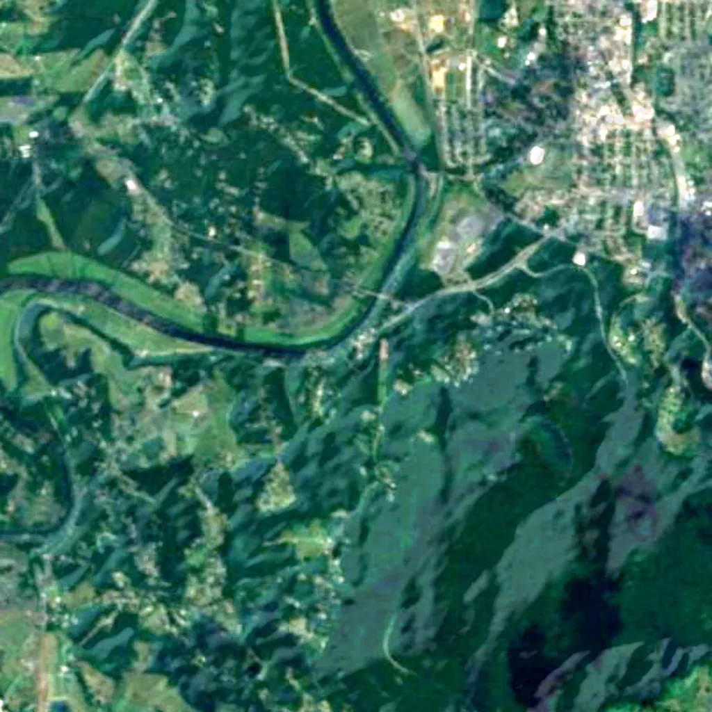Der Boden über Skyline Caverns (Sentinel-2)
