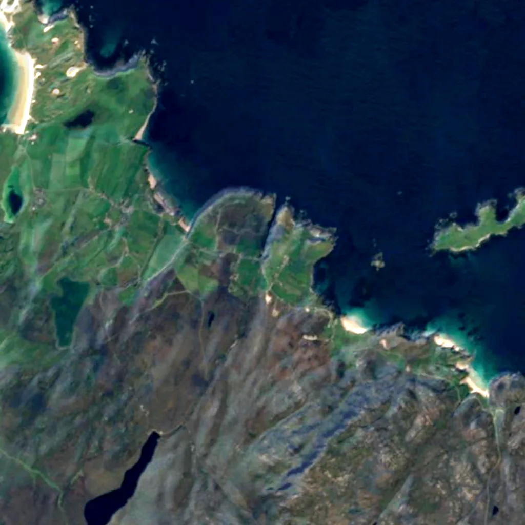 Der Boden über Smoo Cave (Sentinel-2)