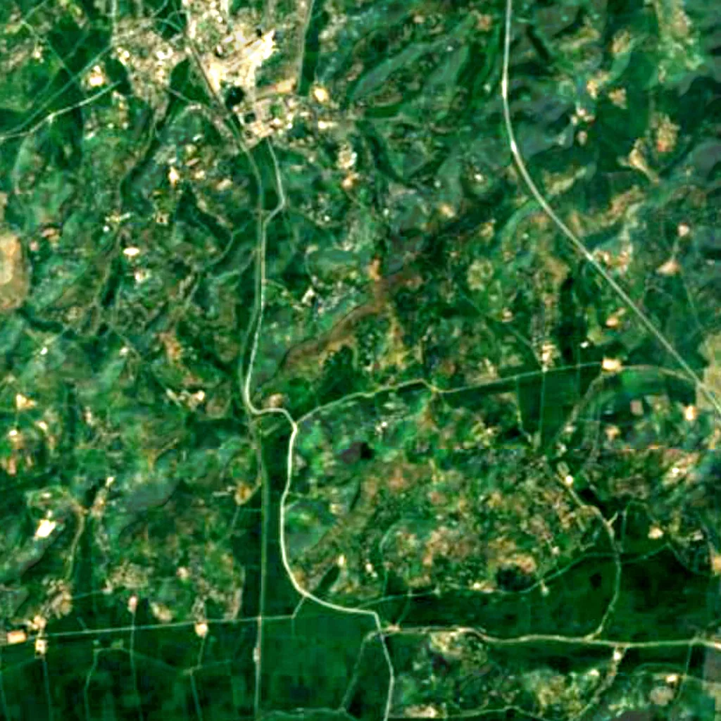 Il terreno sopra Songam Cavern (Sentinel-2)