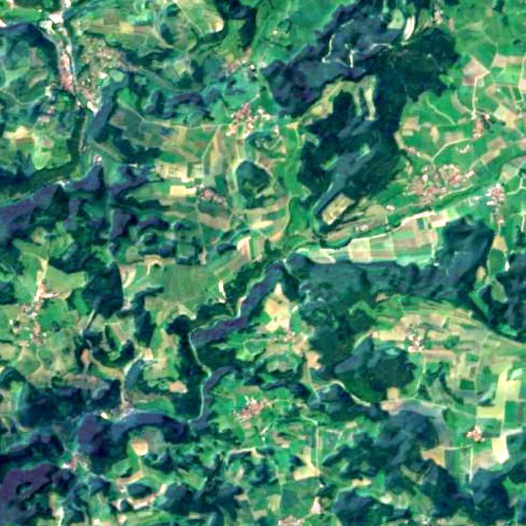Il terreno sopra Sophienhöhle (Sentinel-2)
