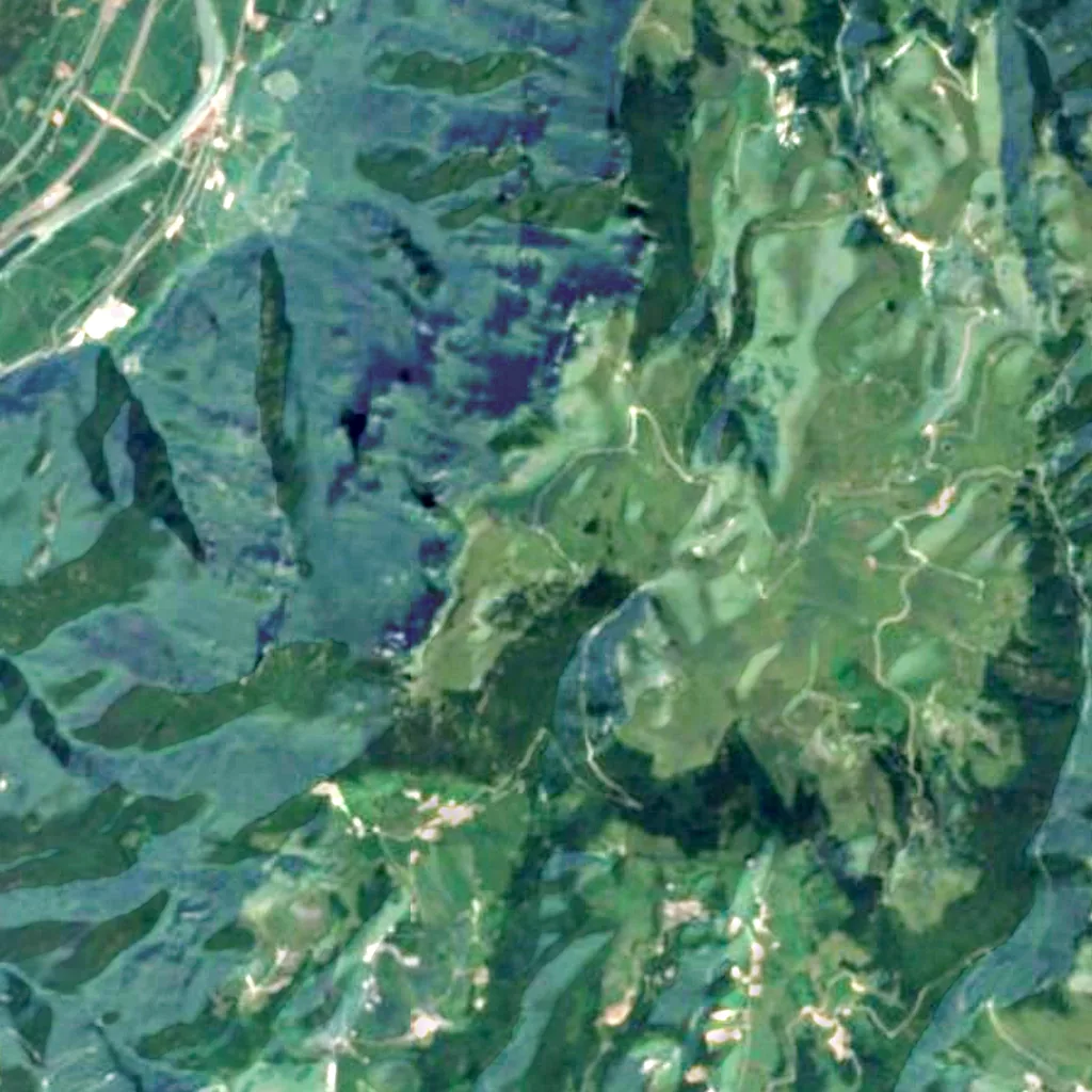 Il terreno sopra Spluga della Preta (Sentinel-2)