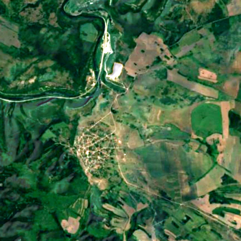 Le sol au-dessus de Svirchovitsa (Sentinel-2)