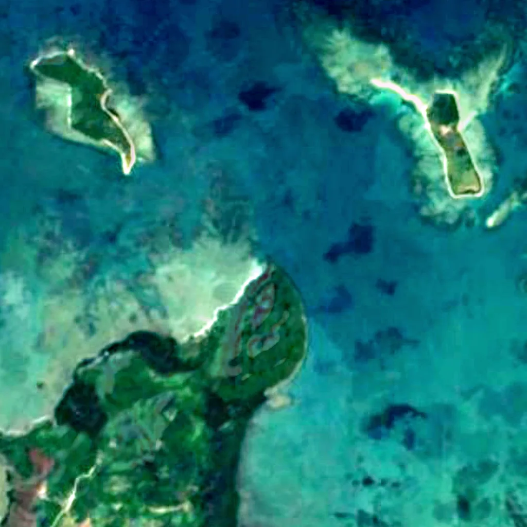 Der Boden über Tabon-Höhlen (Sentinel-2)