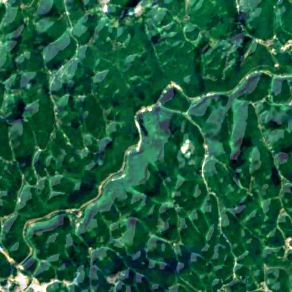El suelo sobre Tenglong Cave (Sentinel-2)