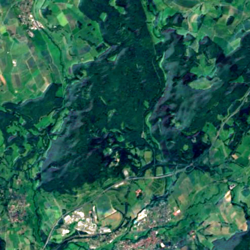 The ground above Teufelshöhle (Sentinel-2)