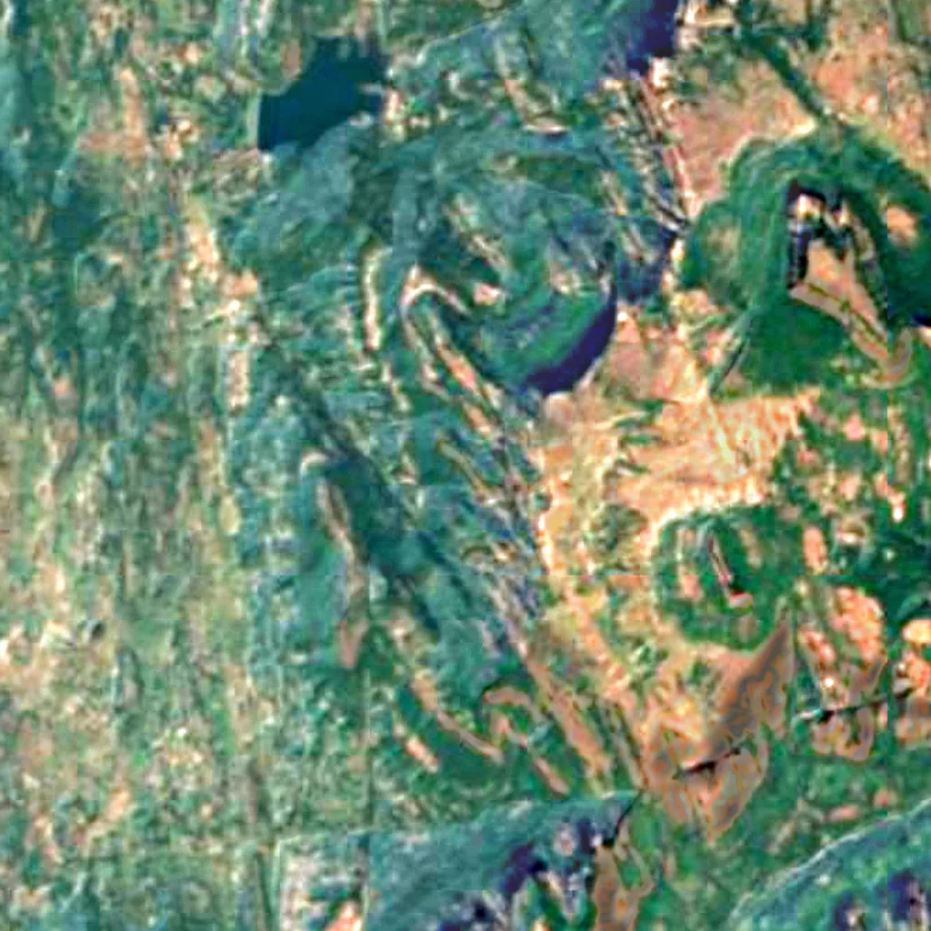 El suelo sobre Thanale Caves (Sentinel-2)