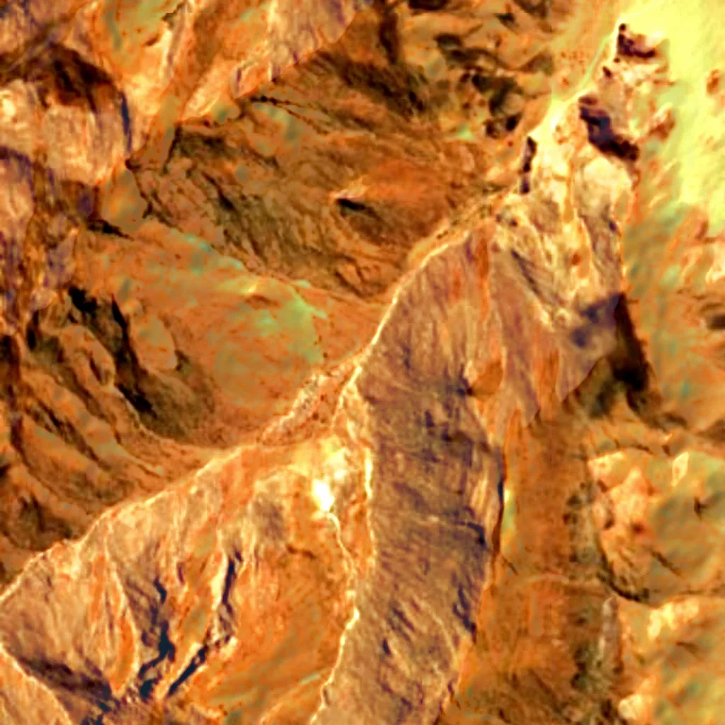 Le sol au-dessus de Dame blanche (Sentinel-2)