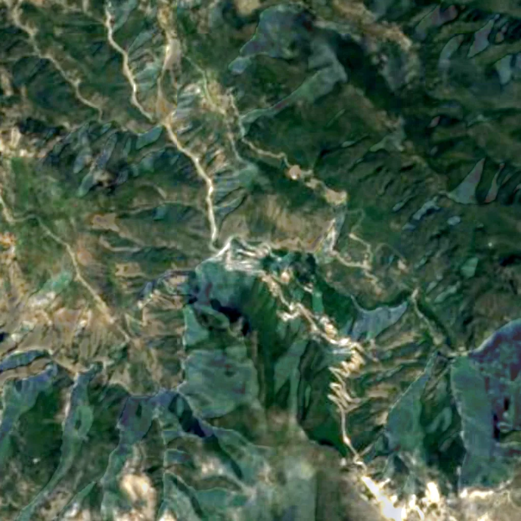 Il terreno sopra Tolantongo (Sentinel-2)