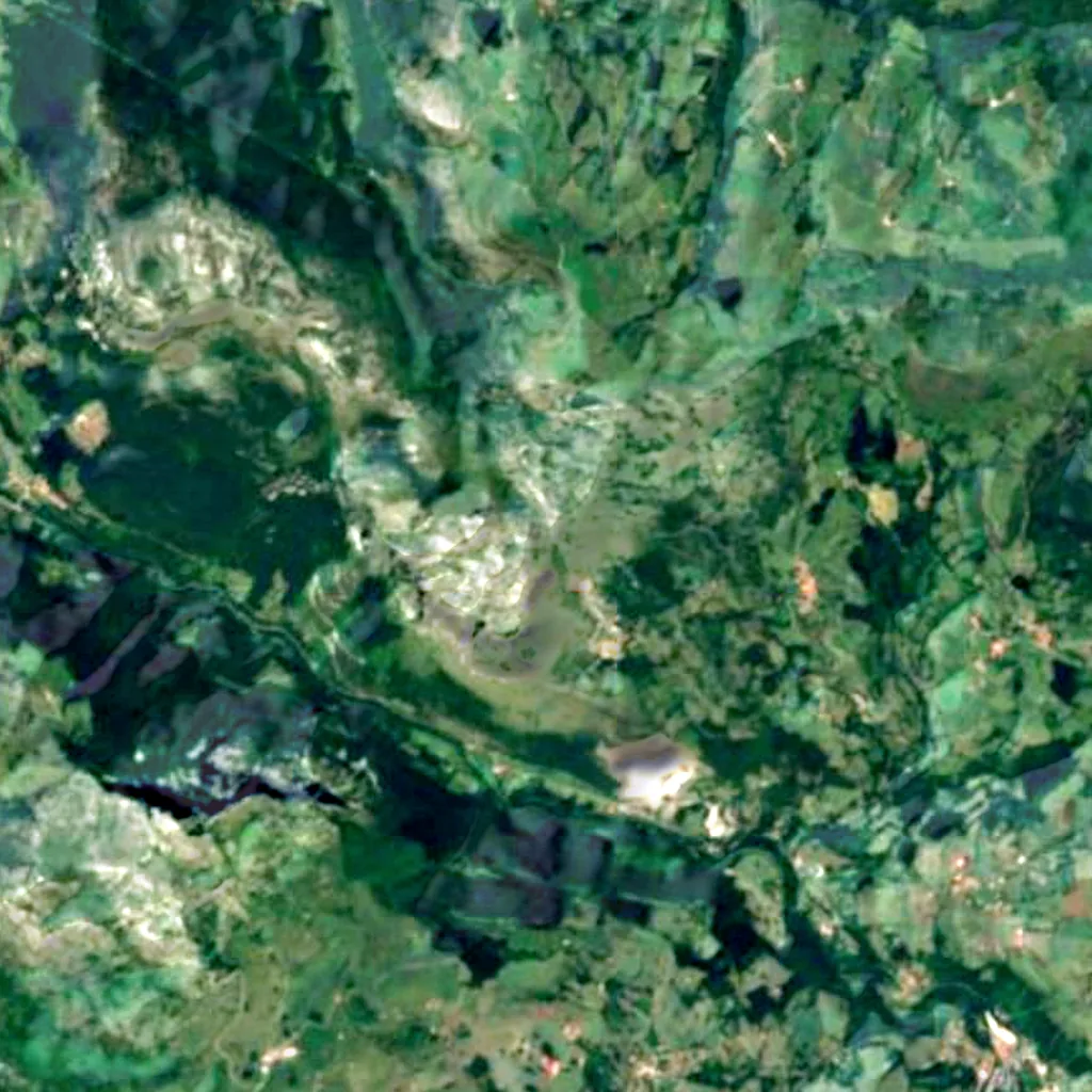 De grond boven Torca del Carlista (Sentinel-2)