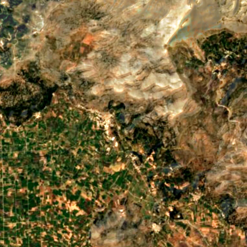 Il terreno sopra Trapeza, Crete (Sentinel-2)