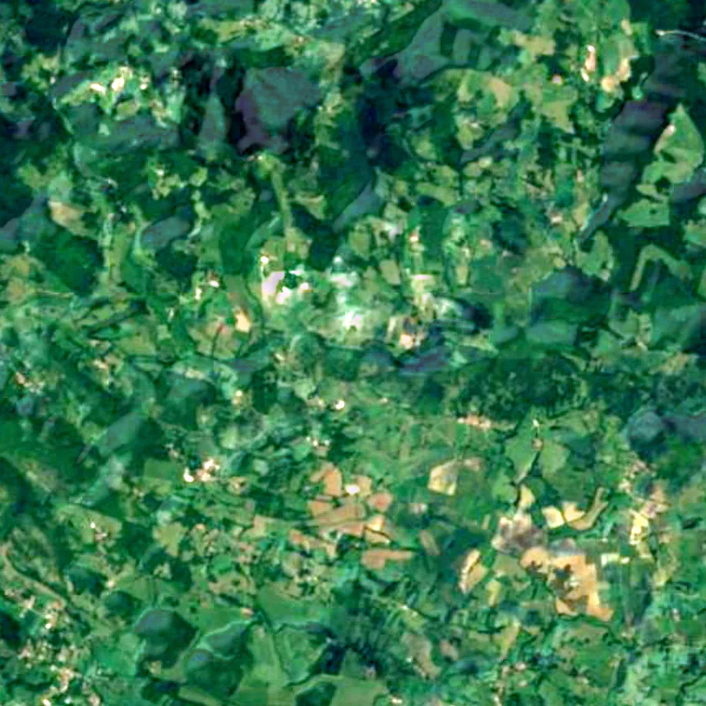 Le sol au-dessus de Grotte des Trois-Frères (Sentinel-2)
