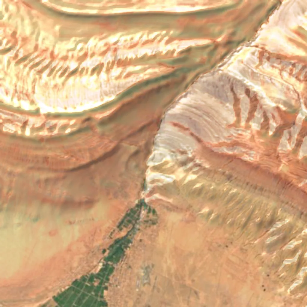 De grond boven Tuyoq caves (Sentinel-2)
