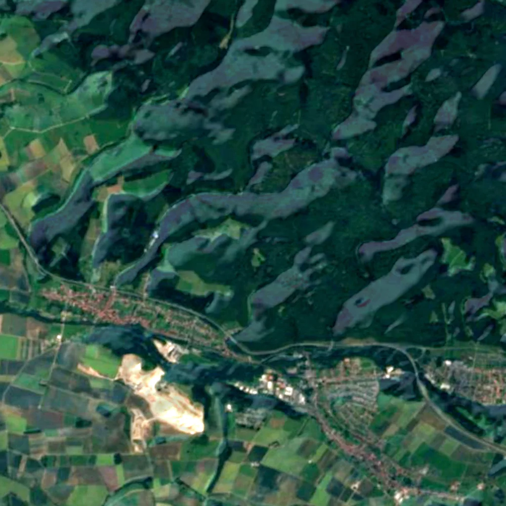 Der Boden über Einhornhöhle (Harz) (Sentinel-2)