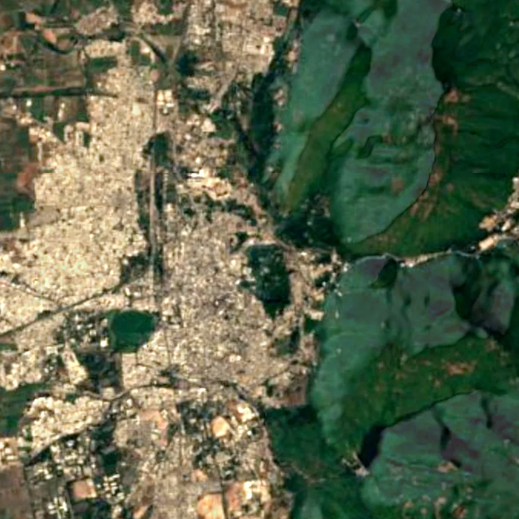 Der Boden über Uparkot-Höhlen (Sentinel-2)