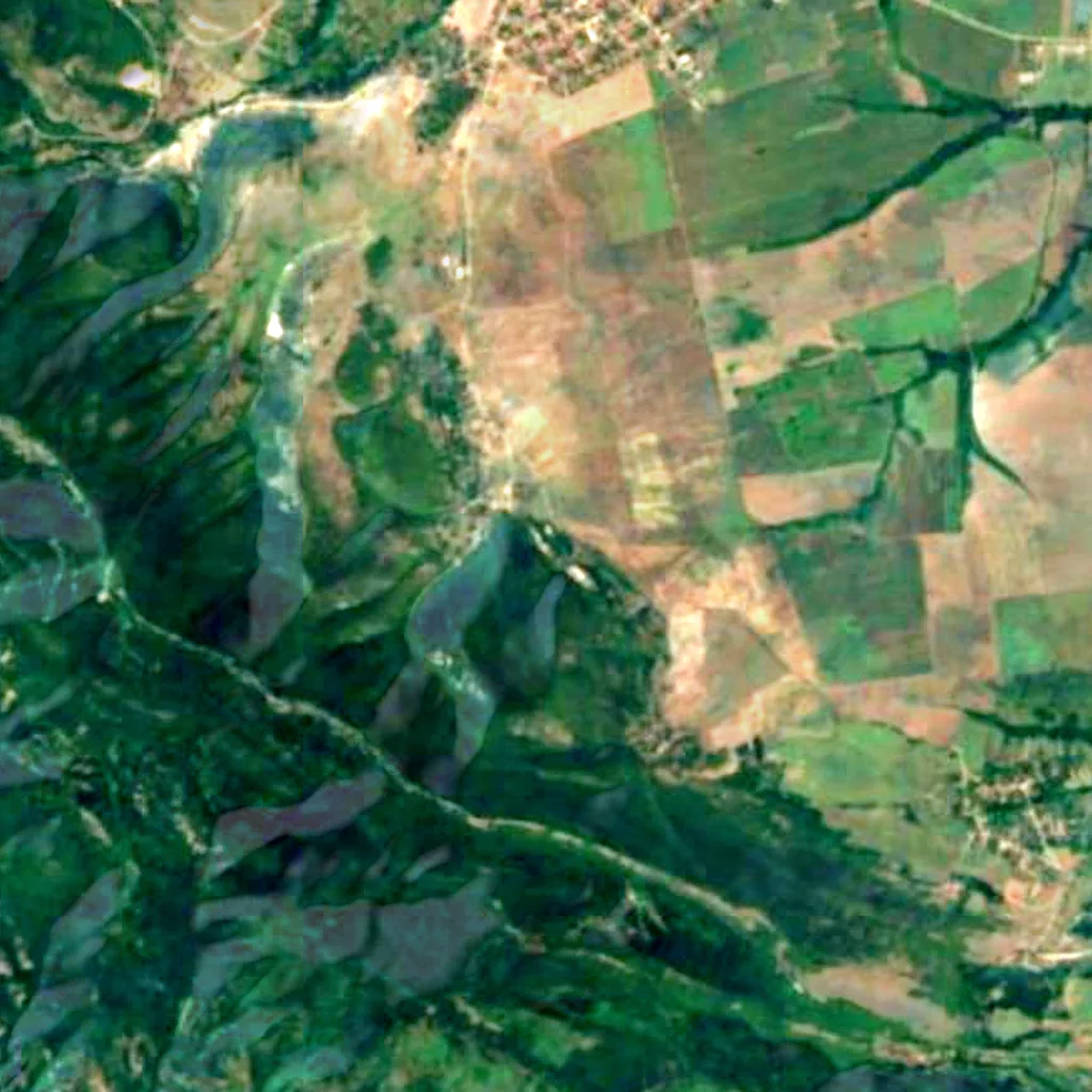 Le sol au-dessus de Venetsa (Sentinel-2)
