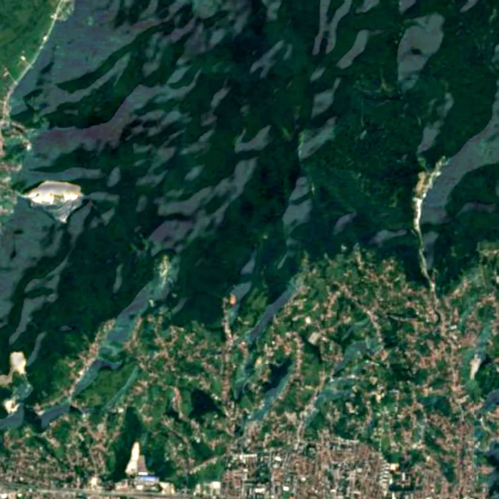 The ground above Veternica (Sentinel-2)