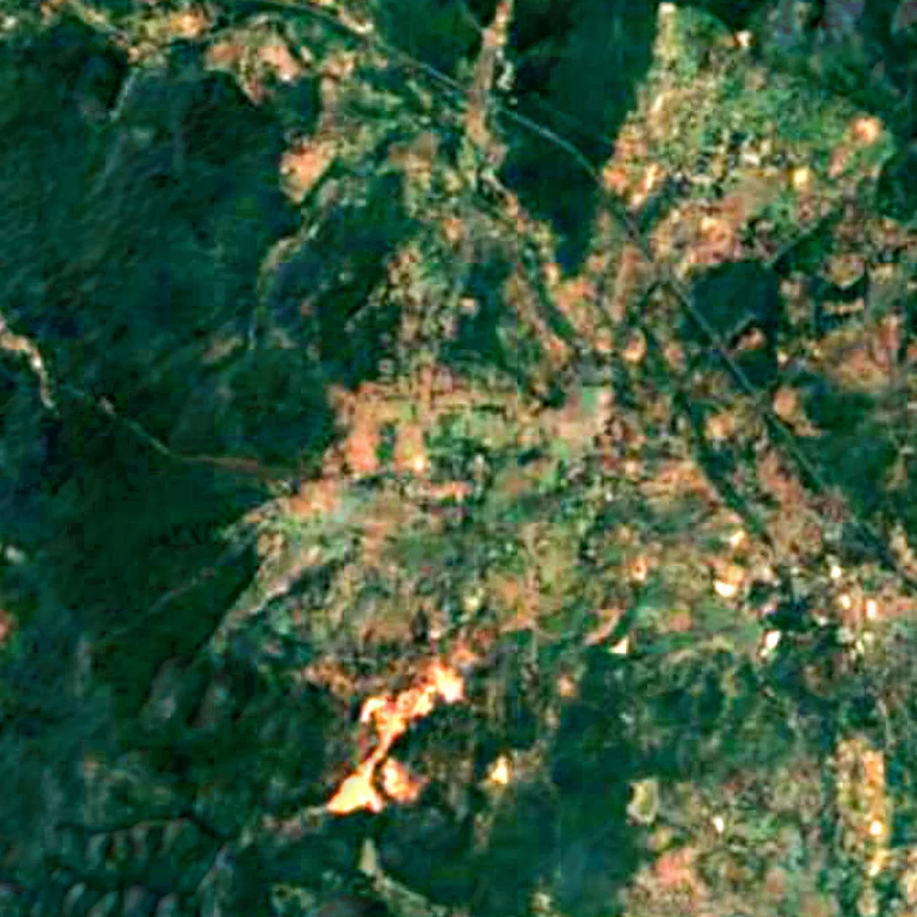 Il terreno sopra Vikramkhol (Sentinel-2)