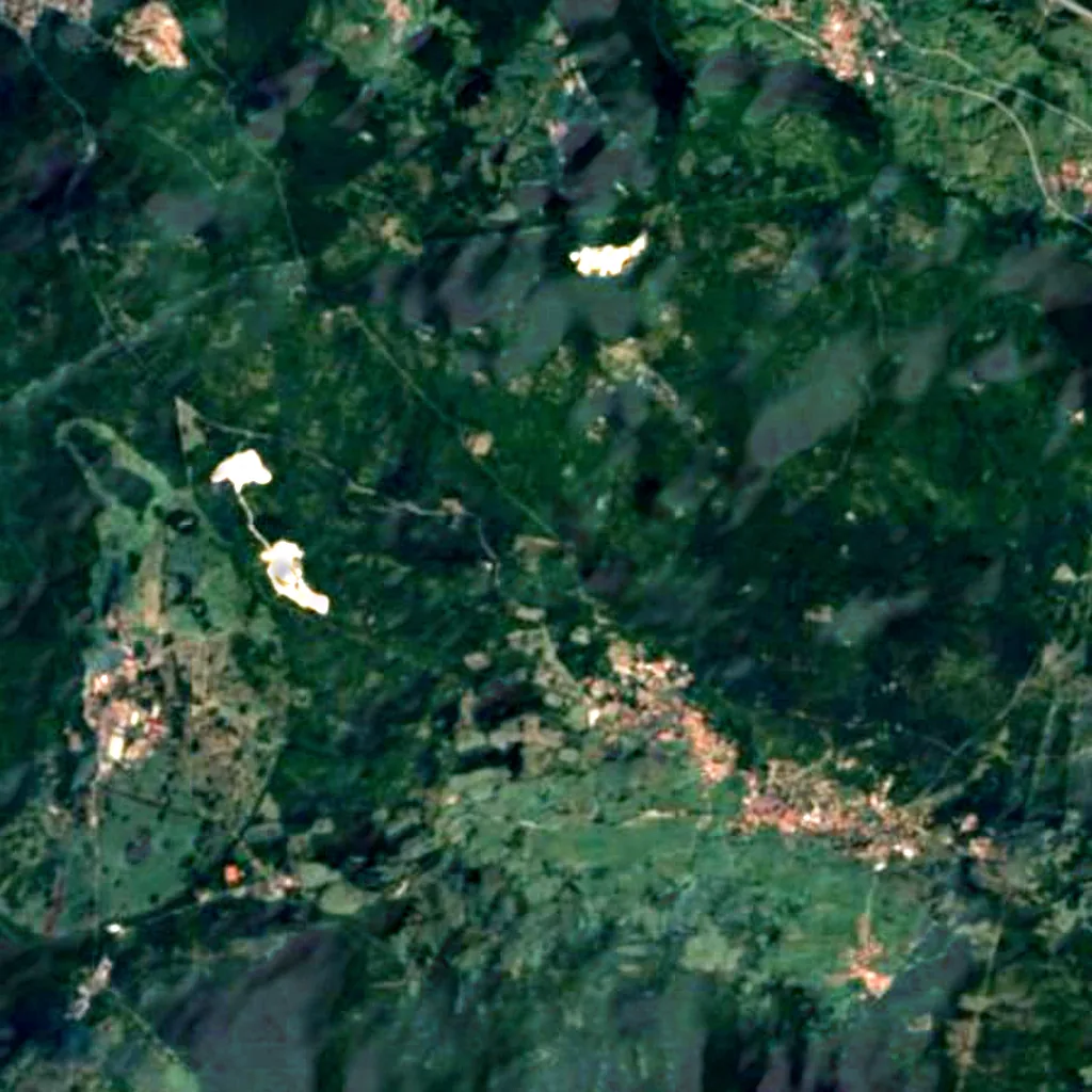 De grond boven Vilenica Cave (Sentinel-2)