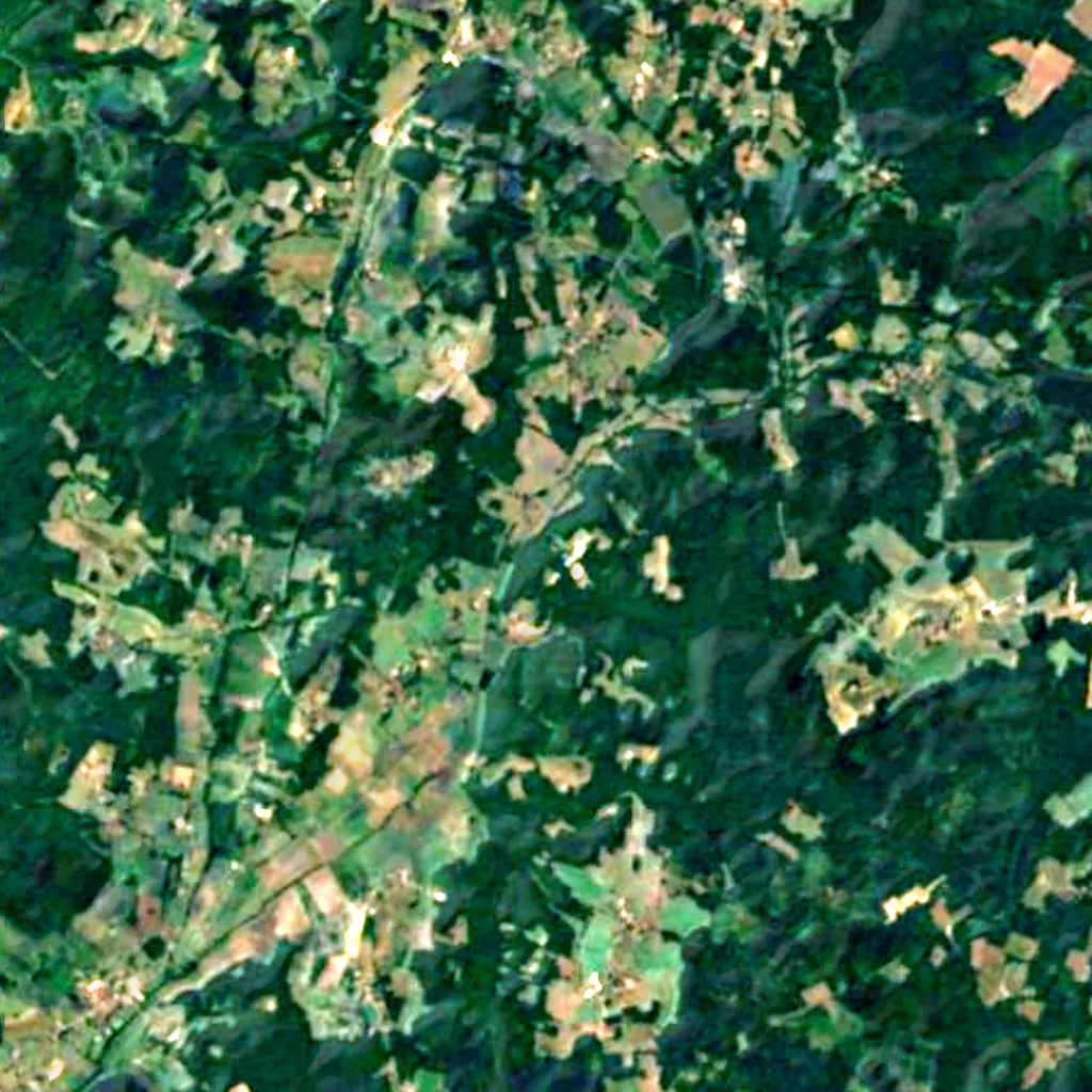 Le sol au-dessus de Grotte de Villars (Sentinel-2)