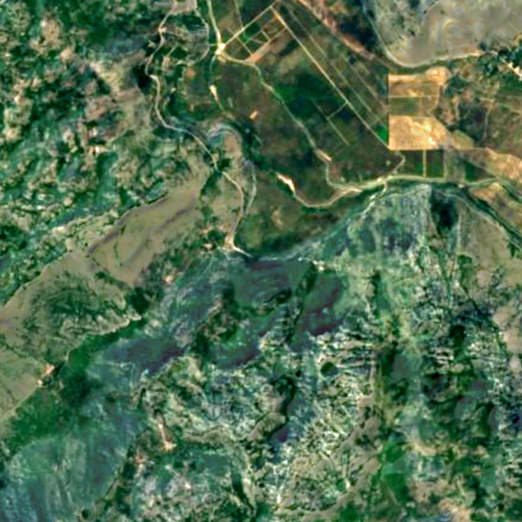 Il terreno sopra Vjetrenica (Sentinel-2)