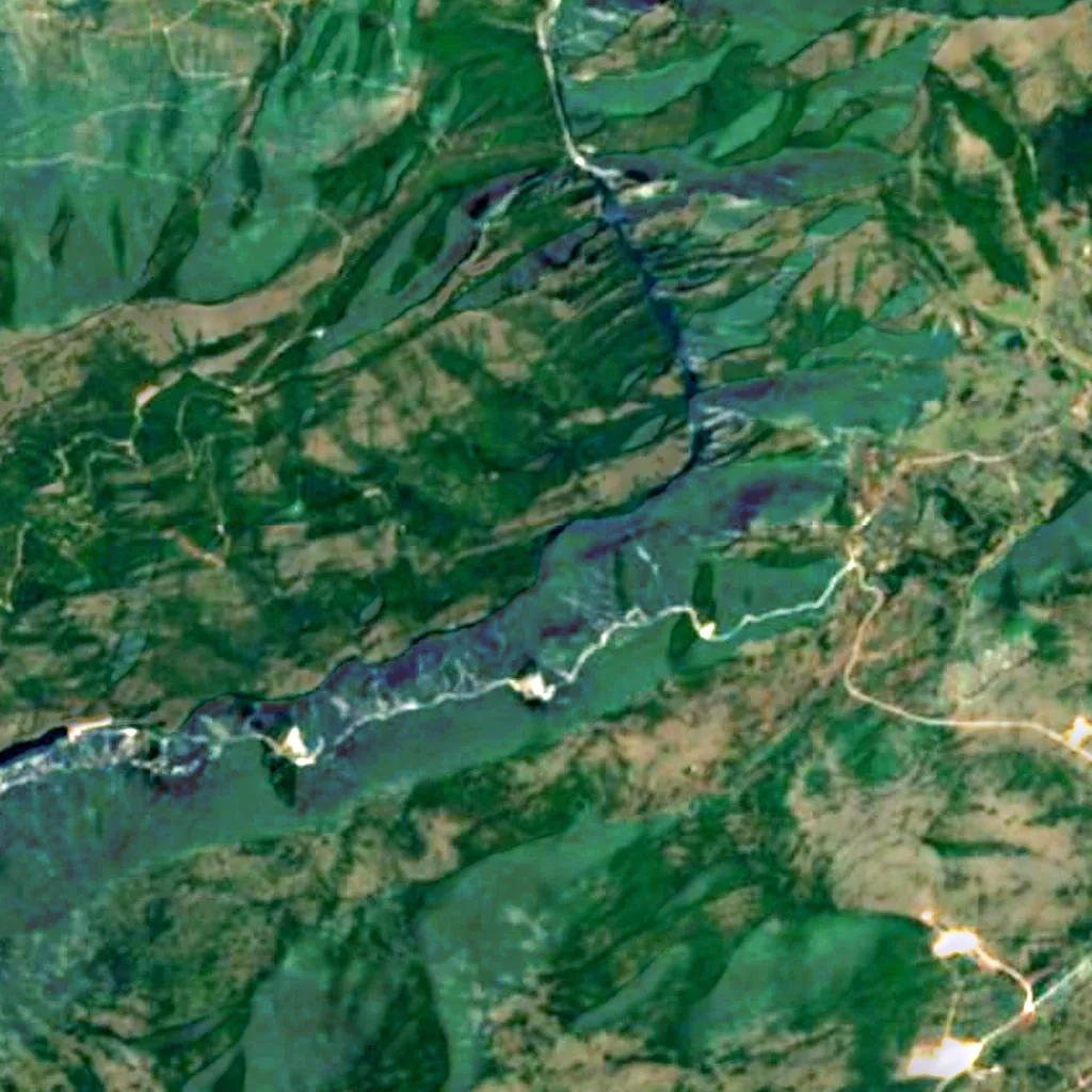 El suelo sobre Cueva Vrelo (Sentinel-2)