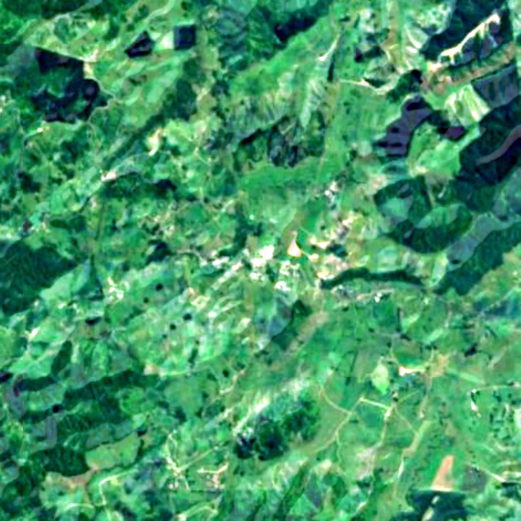 Il terreno sopra Waitomo Caves (Sentinel-2)