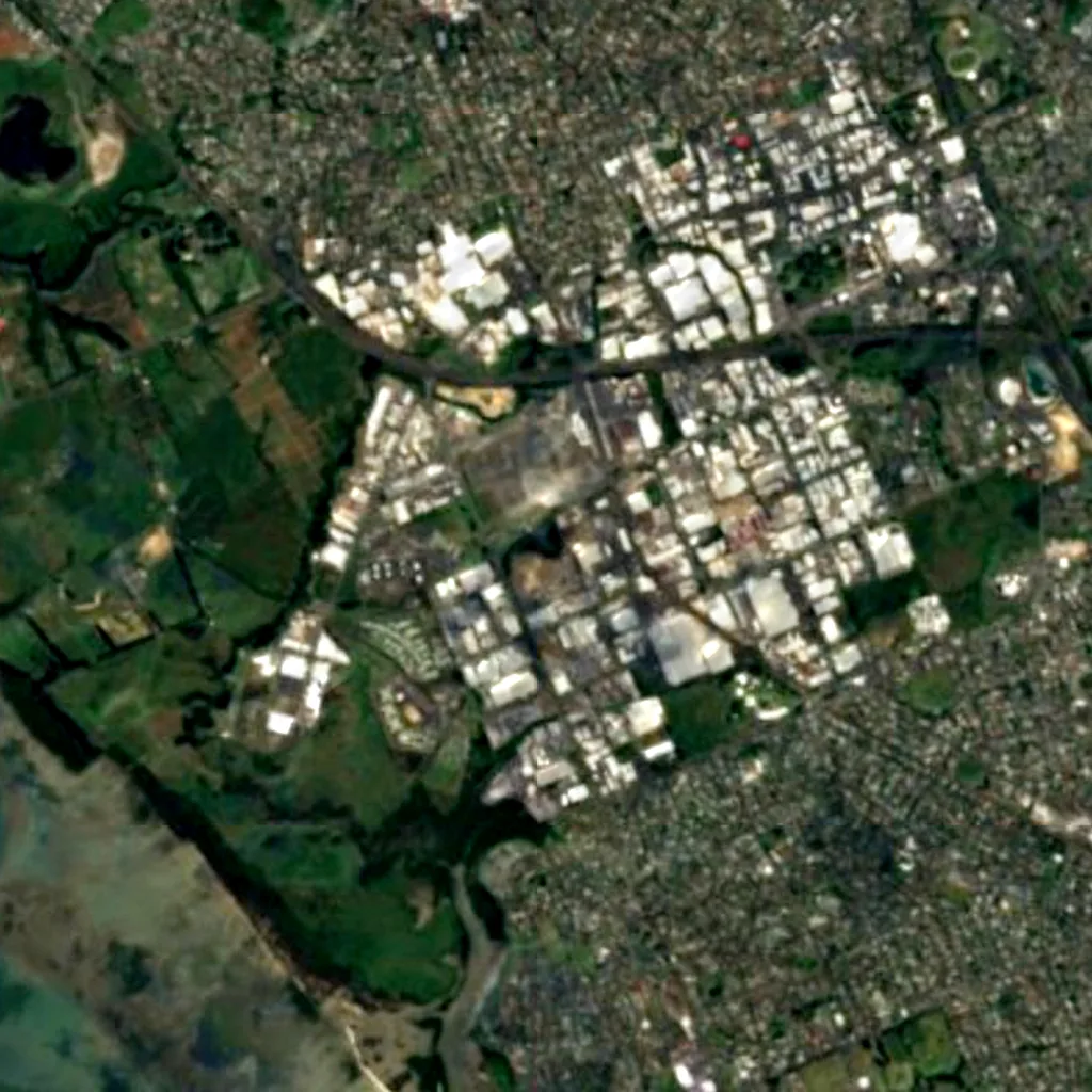 Der Boden über Wiri Lava Cave (Sentinel-2)