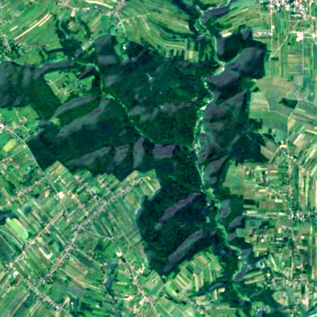 The ground above Wladislaus I Cave (Sentinel-2)